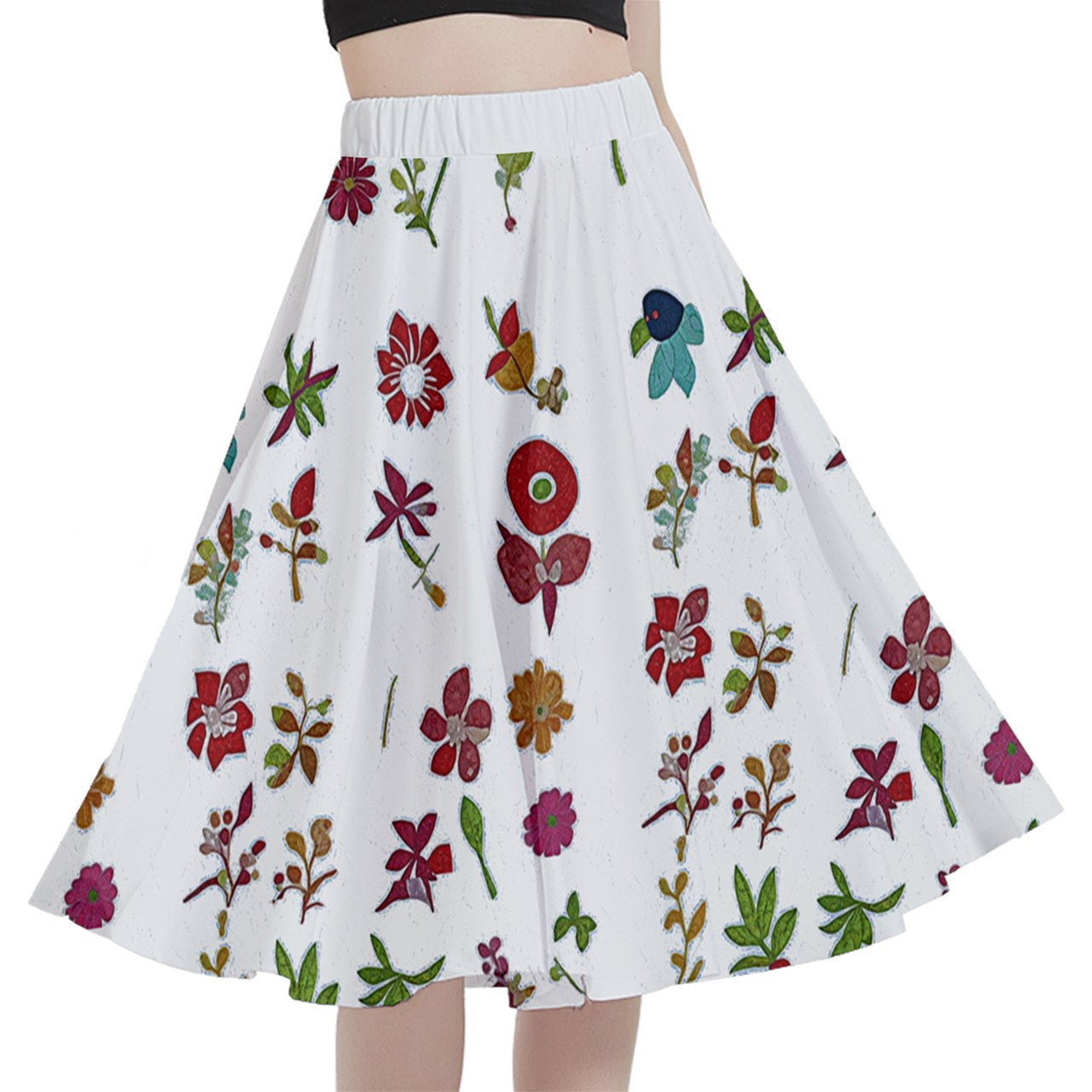 Fabric 528 A-Line Midi Skirt With Pocket