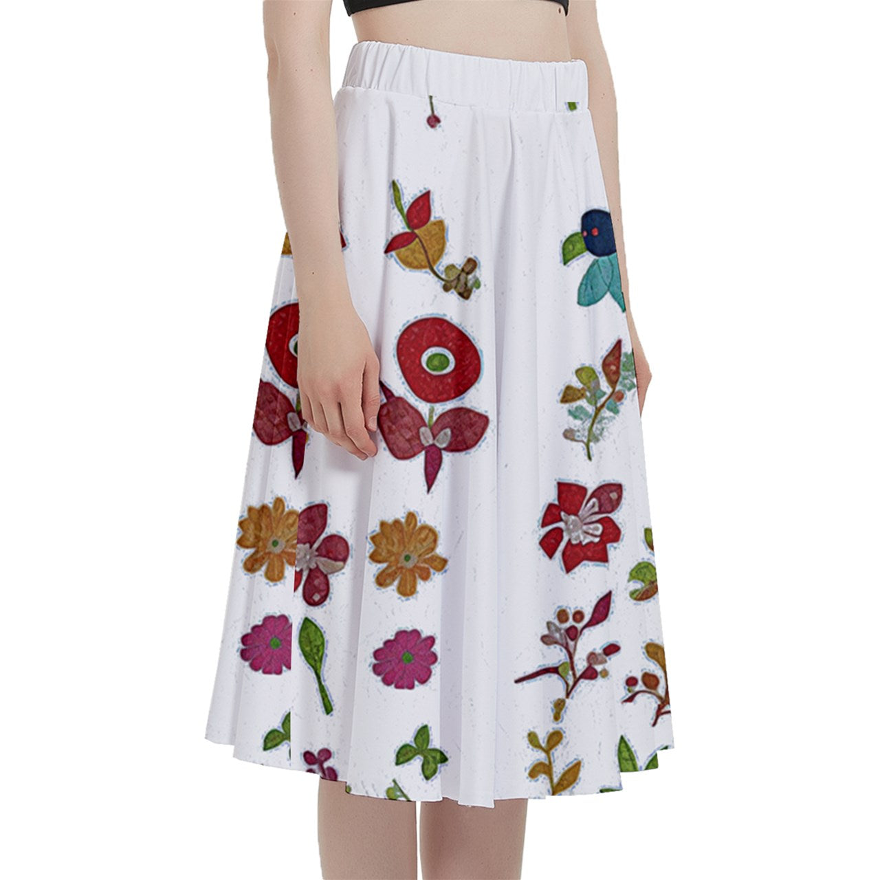 Fabric 528 A-Line Midi Skirt With Pocket
