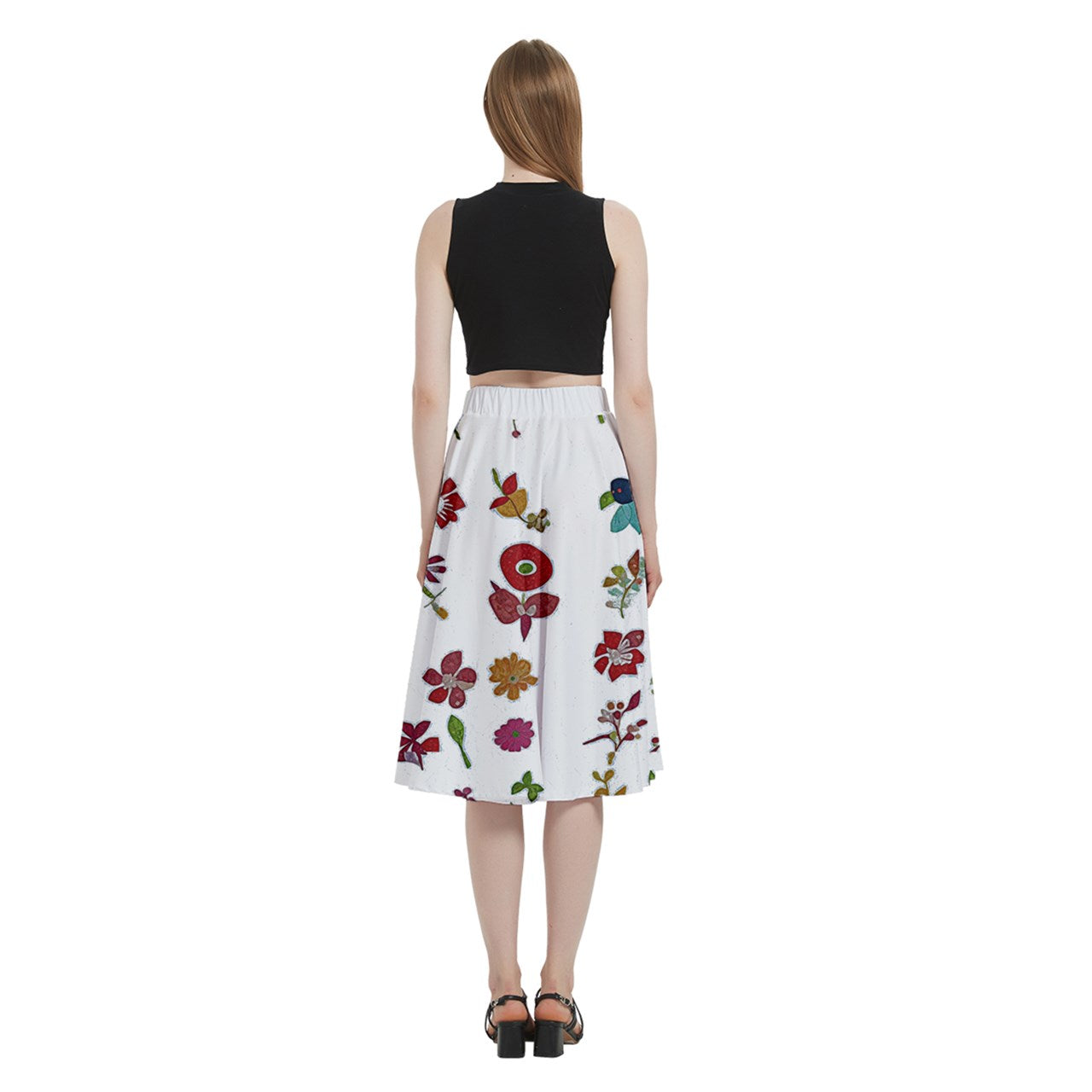 Fabric 528 A-Line Midi Skirt With Pocket