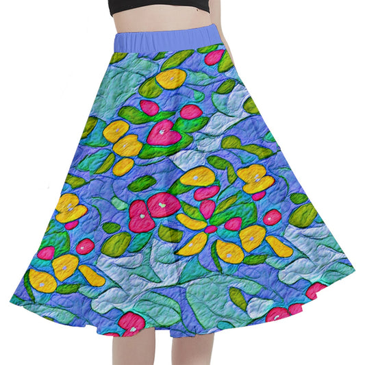 Fabric 530 A-Line Full Circle Midi Skirt With Pocket