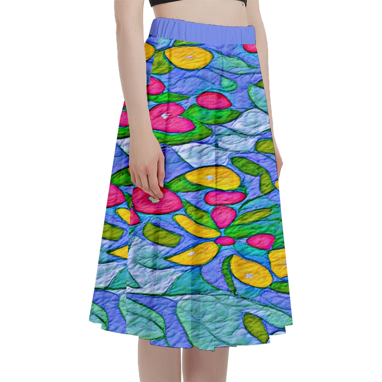 Fabric 530 A-Line Full Circle Midi Skirt With Pocket