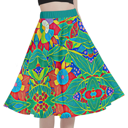 Fabric 533 A-Line Midi Skirt with Pocket