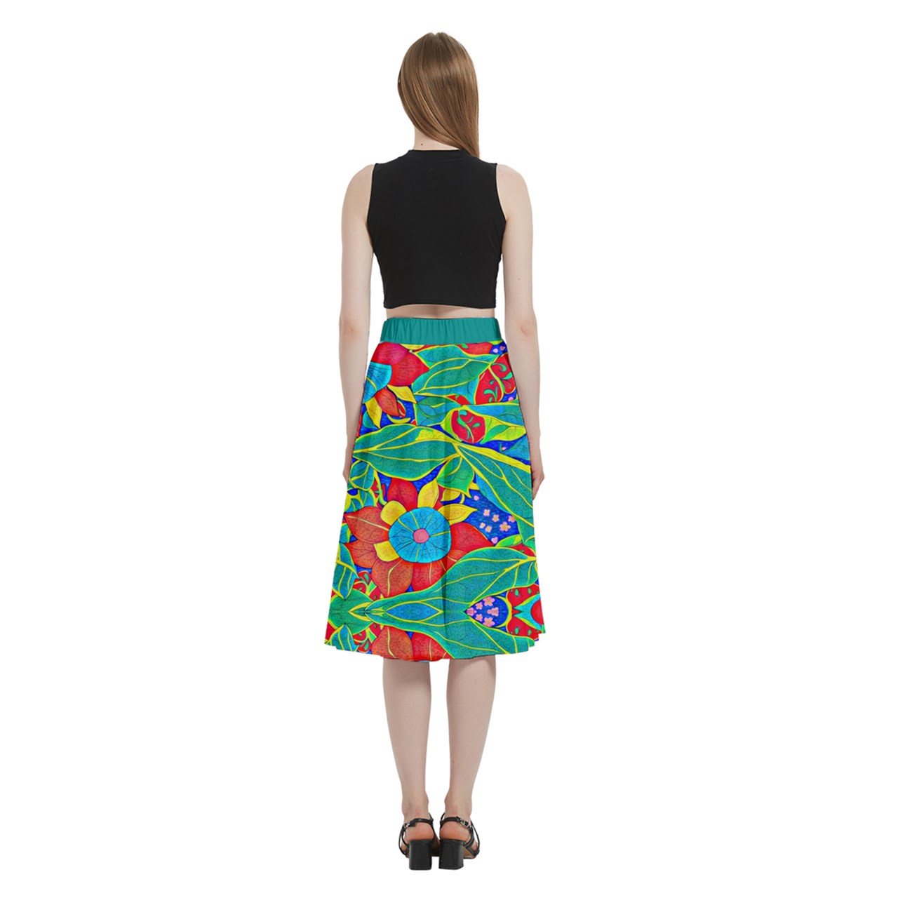 Fabric 533 A-Line Midi Skirt with Pocket