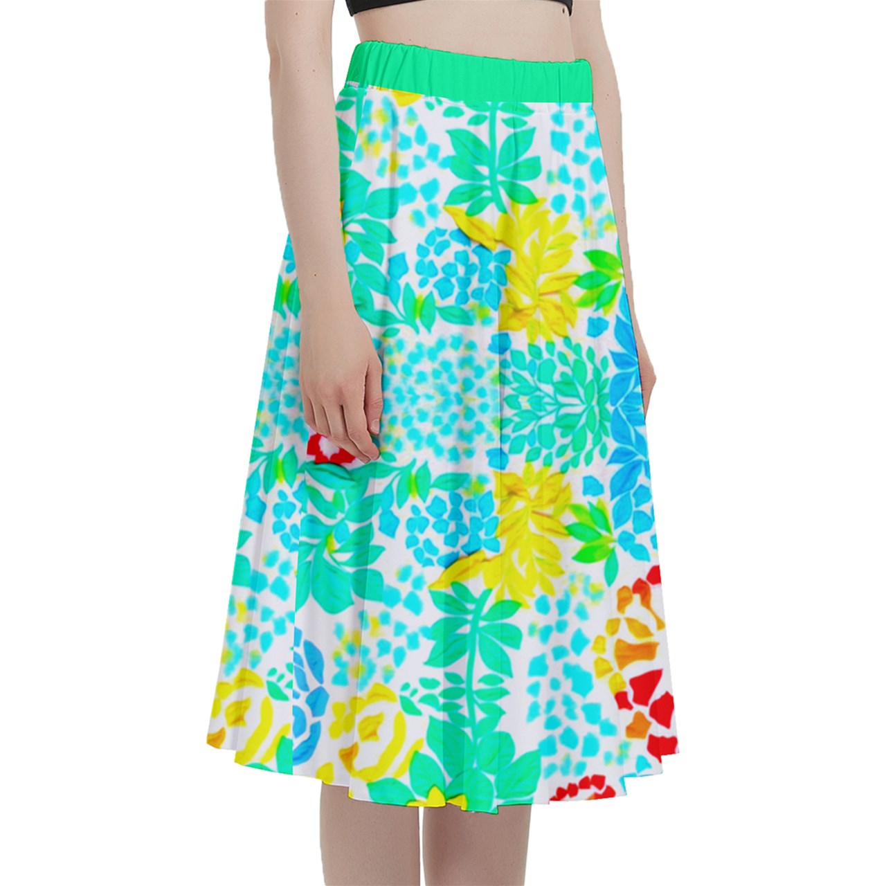 Fabric 563 A-Line Midi Skirt with Pocket