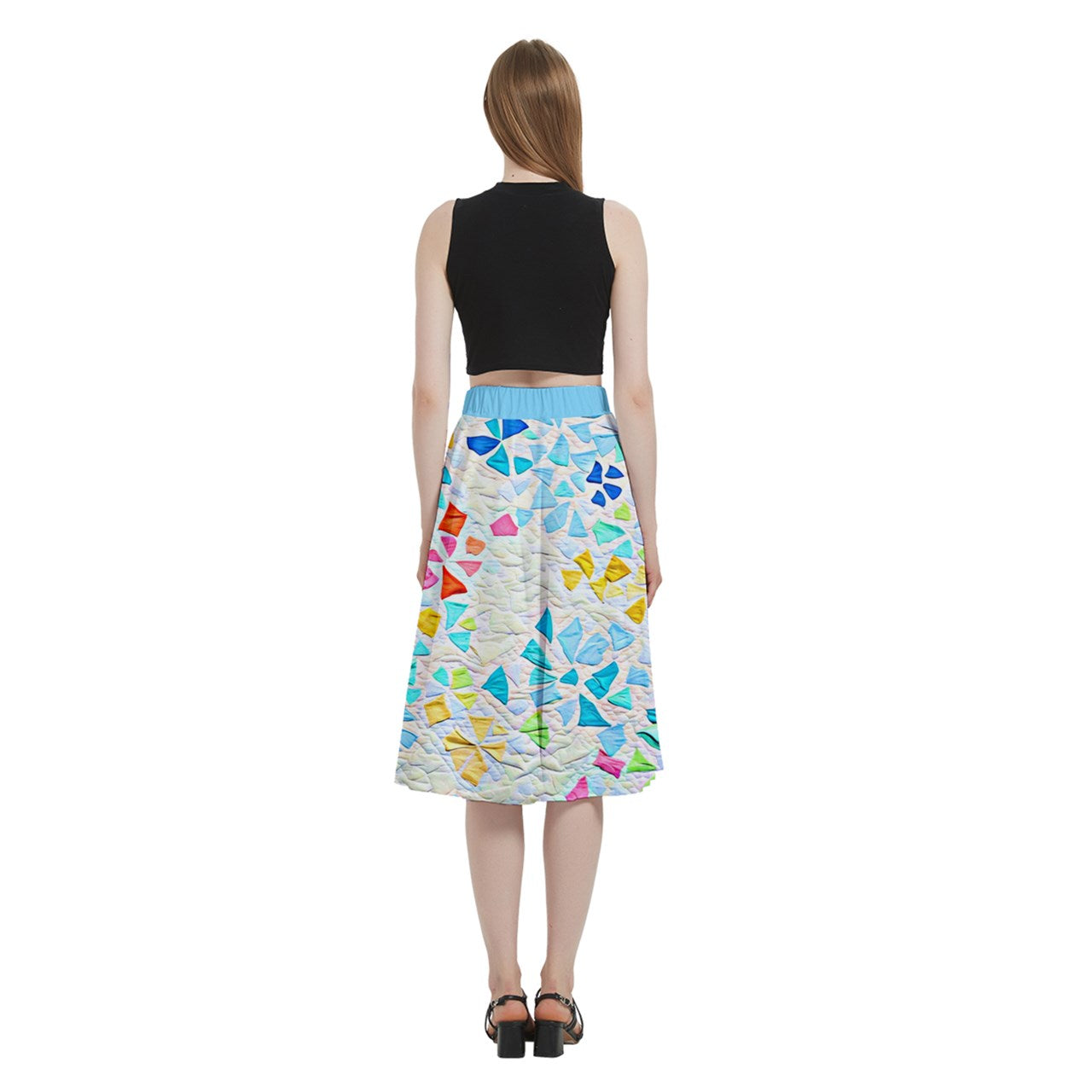 Fabric 561 A-Line Midi Skirt with Pocket