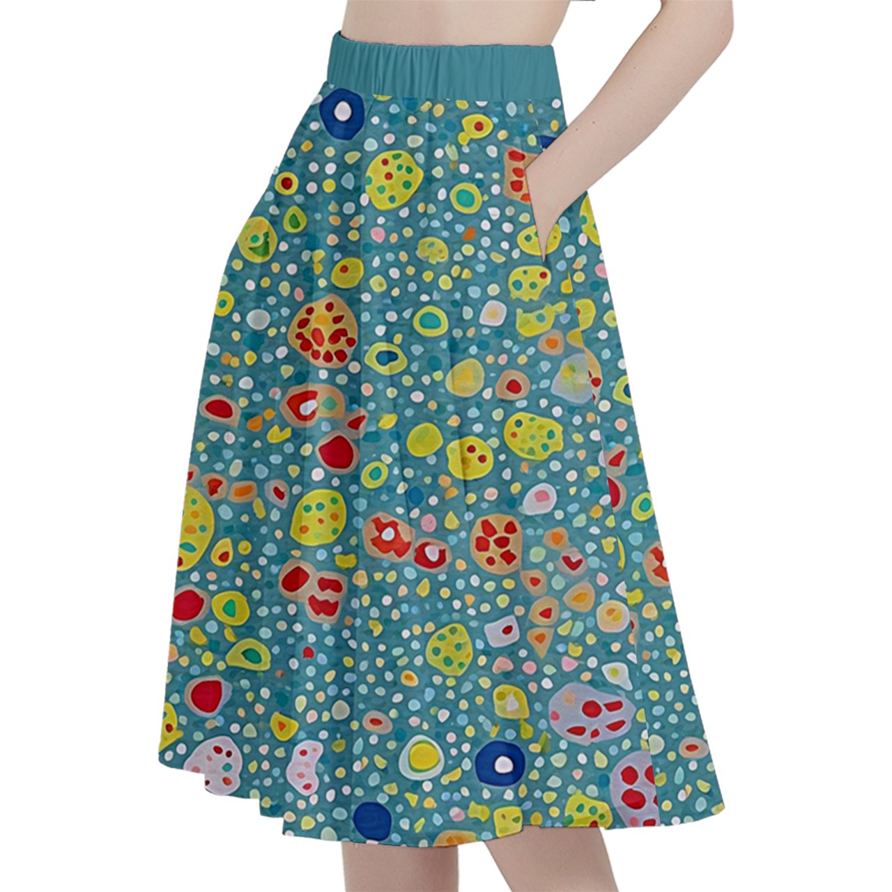 Fabric 575 A-Line Midi Skirt with Pocket