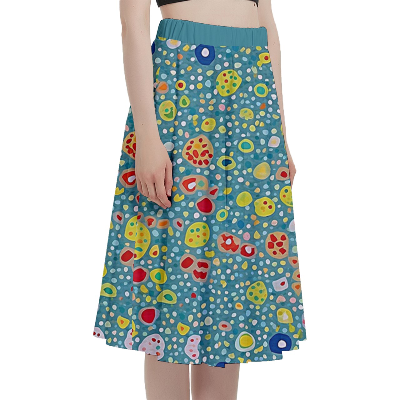 Fabric 575 A-Line Midi Skirt with Pocket
