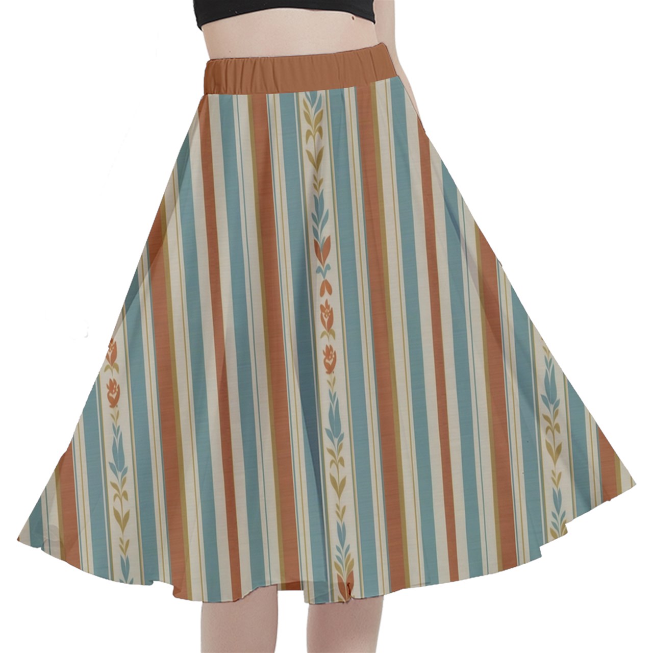 Style 273 A-Line Midi Skirt with Pocket