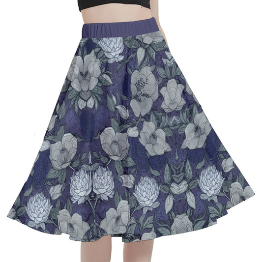 Style 144 A-Line Midi Skirt with Pocket
