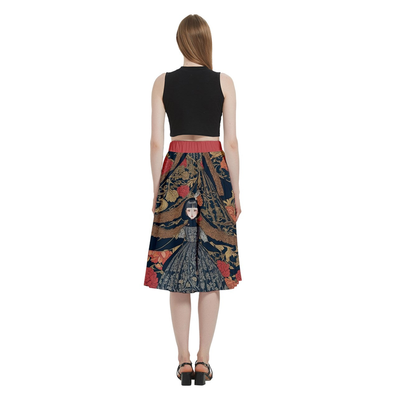 Style 147 A-Line Midi Skirt with Pocket