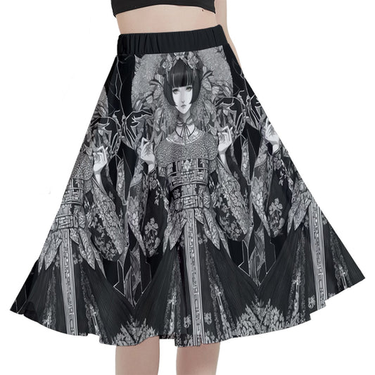 Style 149-2 A-Line Midi Skirt with Pocket