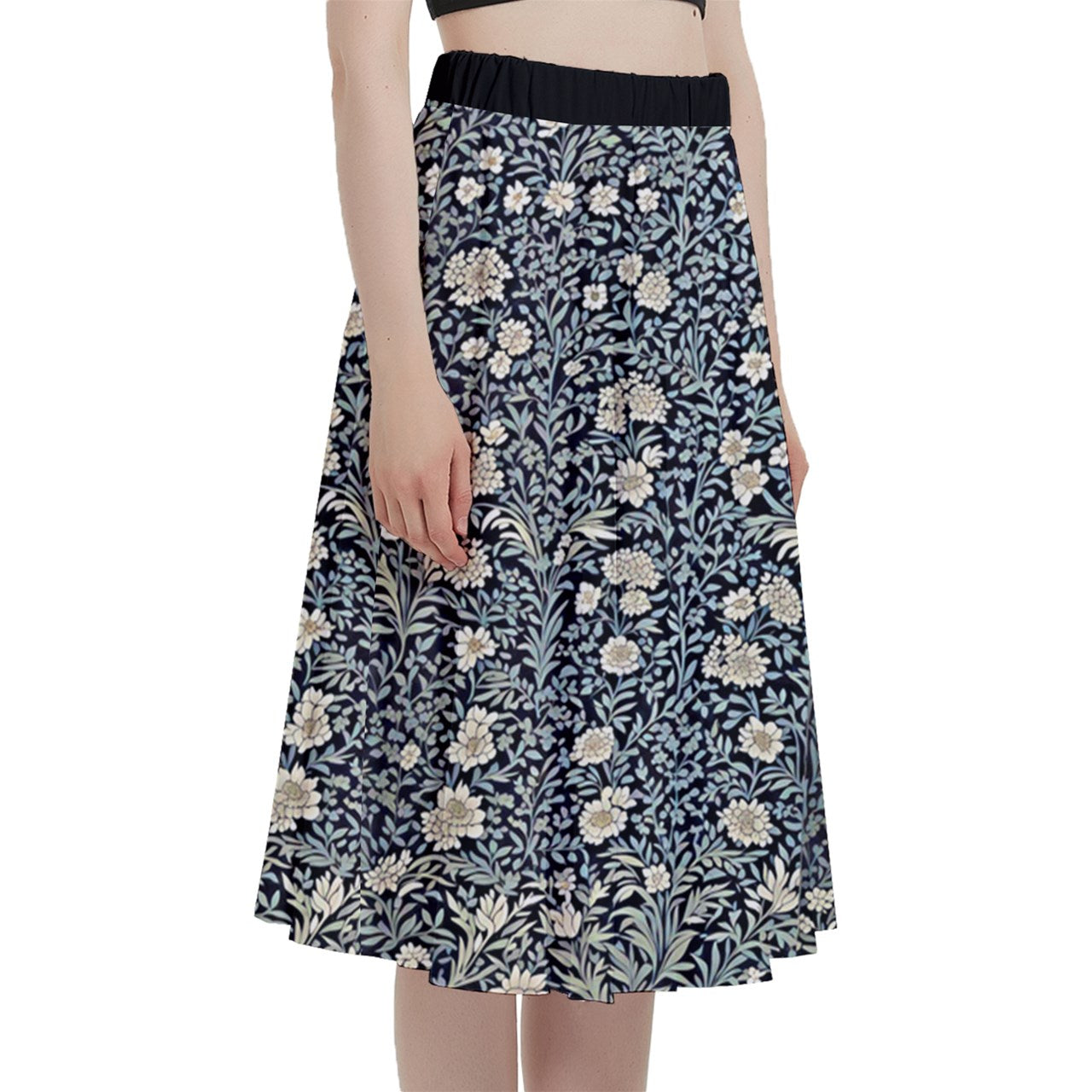 Style 170 A-Line Midi Skirt with Pocket