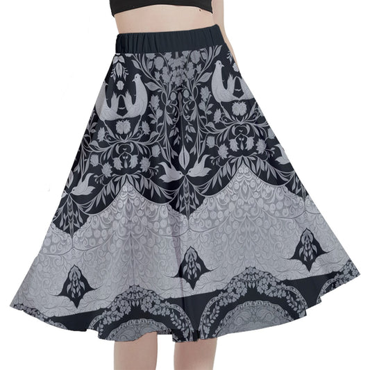 Style 171 A-Line Midi Skirt with Pocket