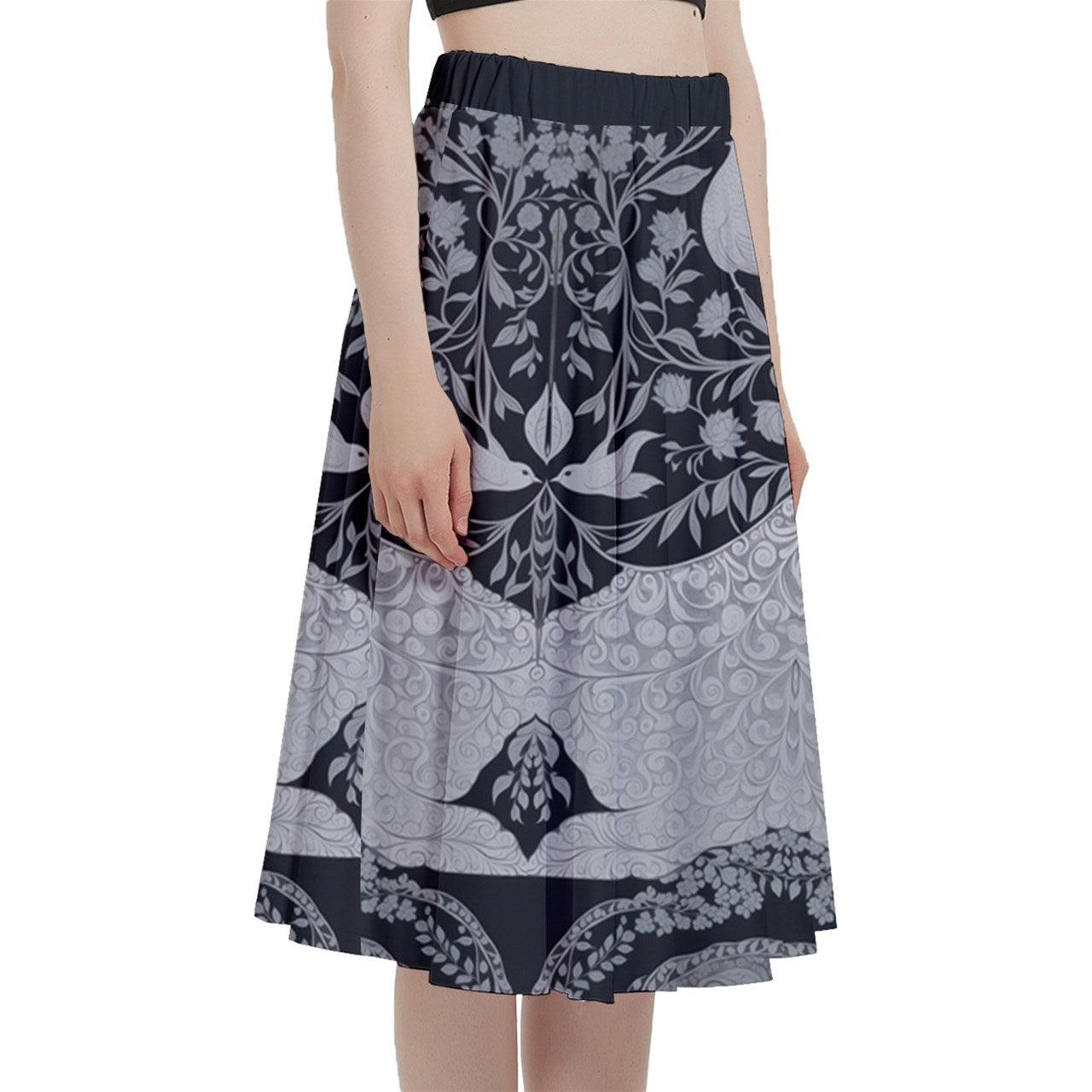 Style 171 A-Line Midi Skirt with Pocket