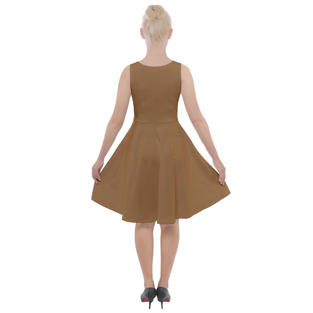 Pattern 199 Knee-Length Skater Dress with Pockets
