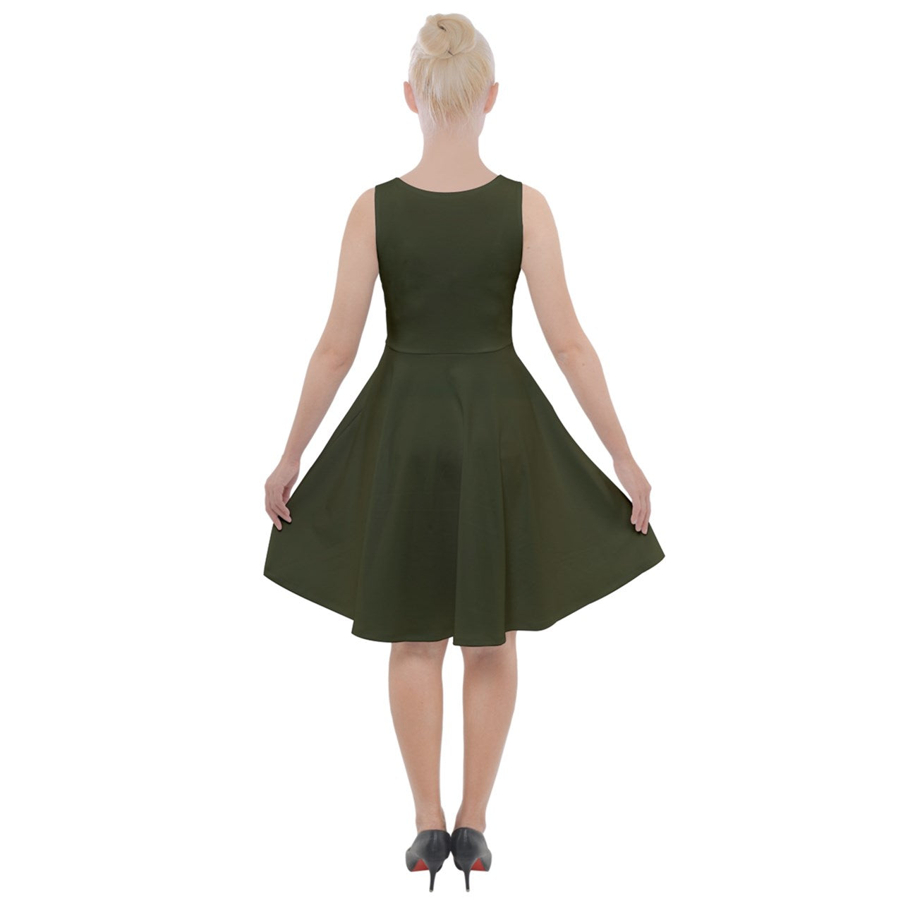 Pattern 305 Knee-Length Skater Dress with Pockets