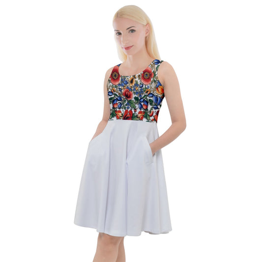 Pattern 287 Knee-Length Skater Dress with Pockets