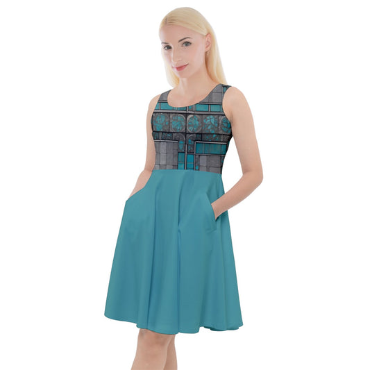 Pattern 314 Knee-Length Skater Dress with Pockets