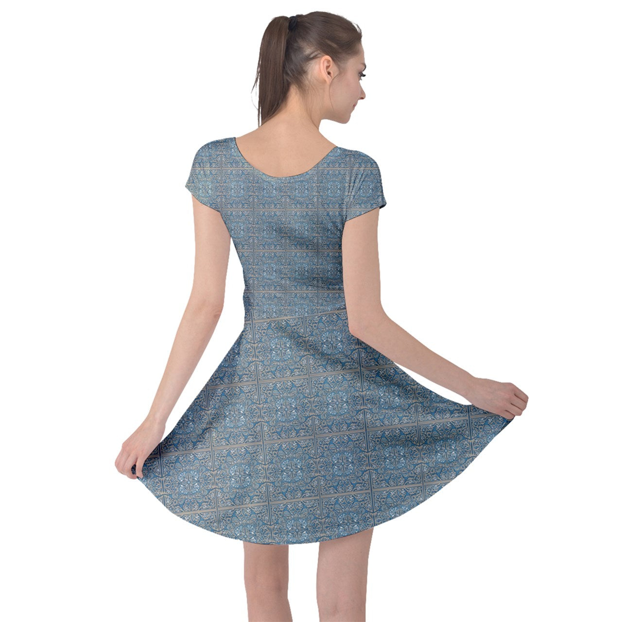 Tiled 109 Cap Sleeve Dress