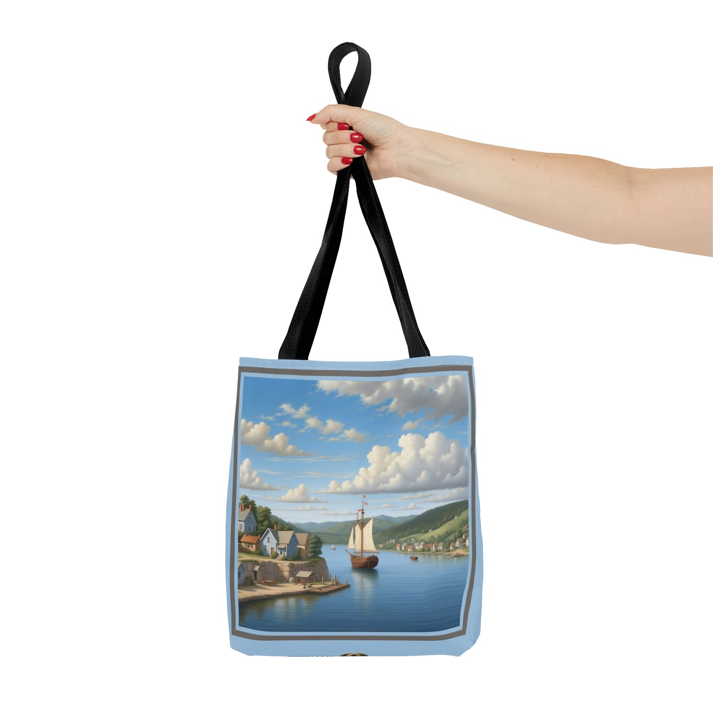 Coastal Village Tote Bag (AOP)