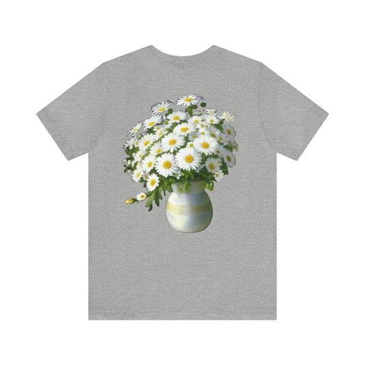 Daisies (back) -- Unisex Jersey Short Sleeve Tee