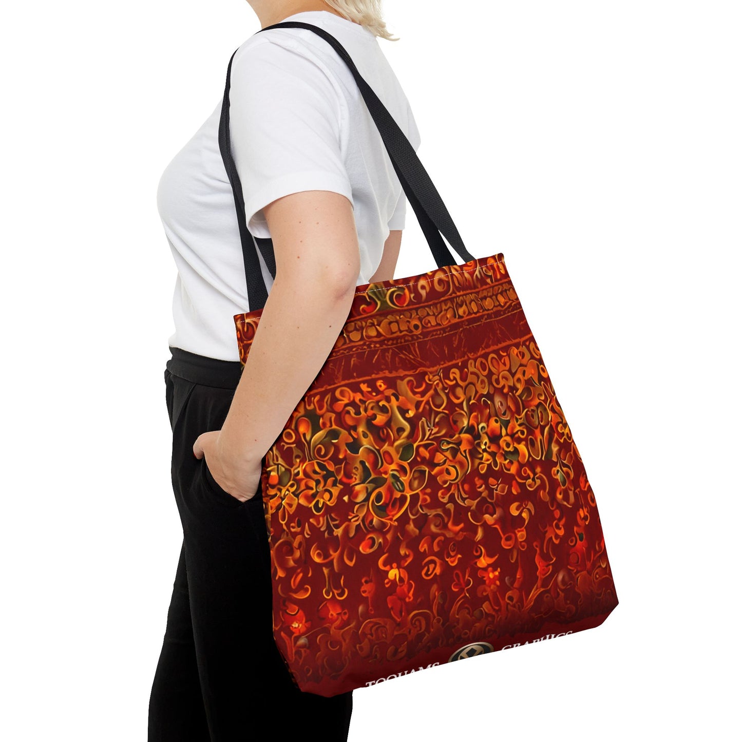 Corlu - Bohemian Floral Tote Bag - Vibrant and Stylish Carryall for Everyday Adventures