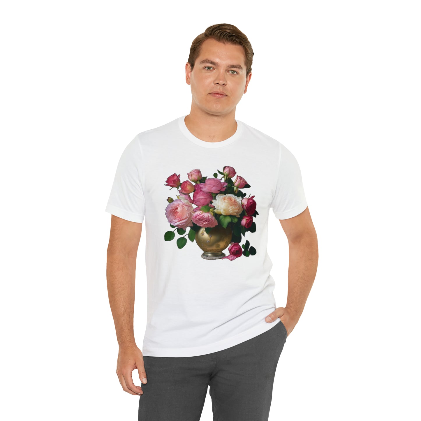 American Beauty Roses -- Unisex Jersey Short Sleeve Tee