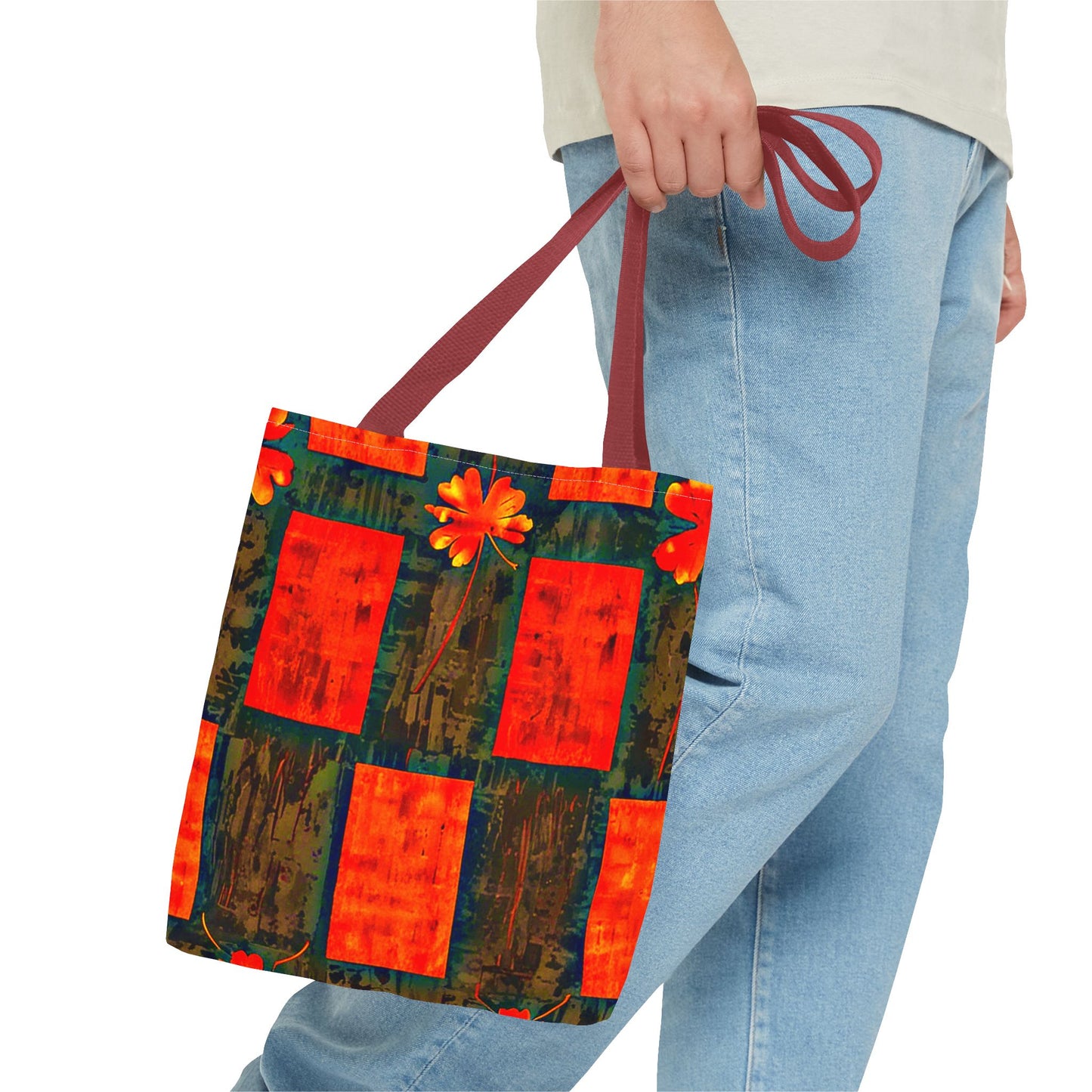 City Flower - Vibrant Floral Tote Bag - Colorful Art for Everyday Use