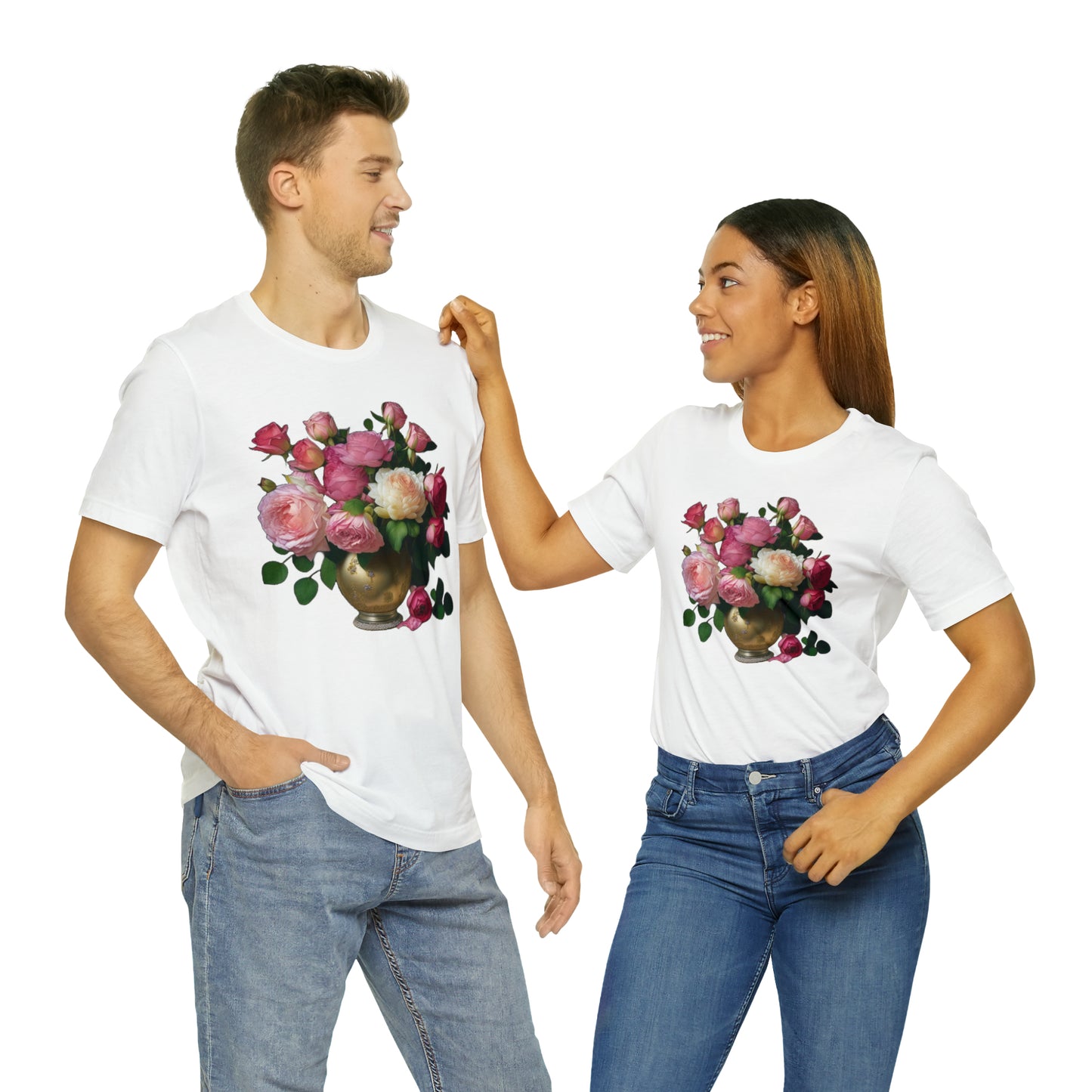 American Beauty Roses -- Unisex Jersey Short Sleeve Tee