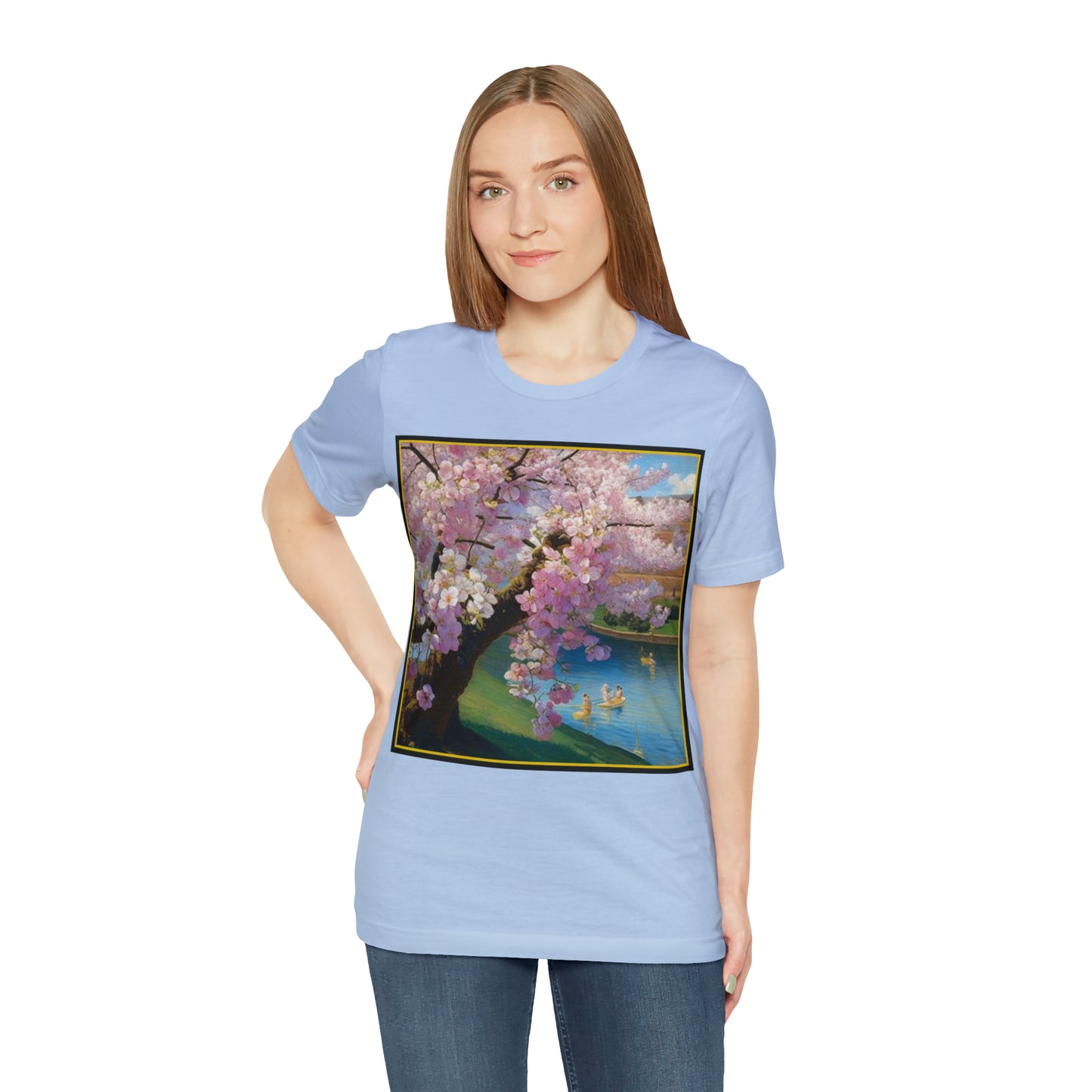 Cherry Blossoms -- Unisex Jersey Short Sleeve Tee