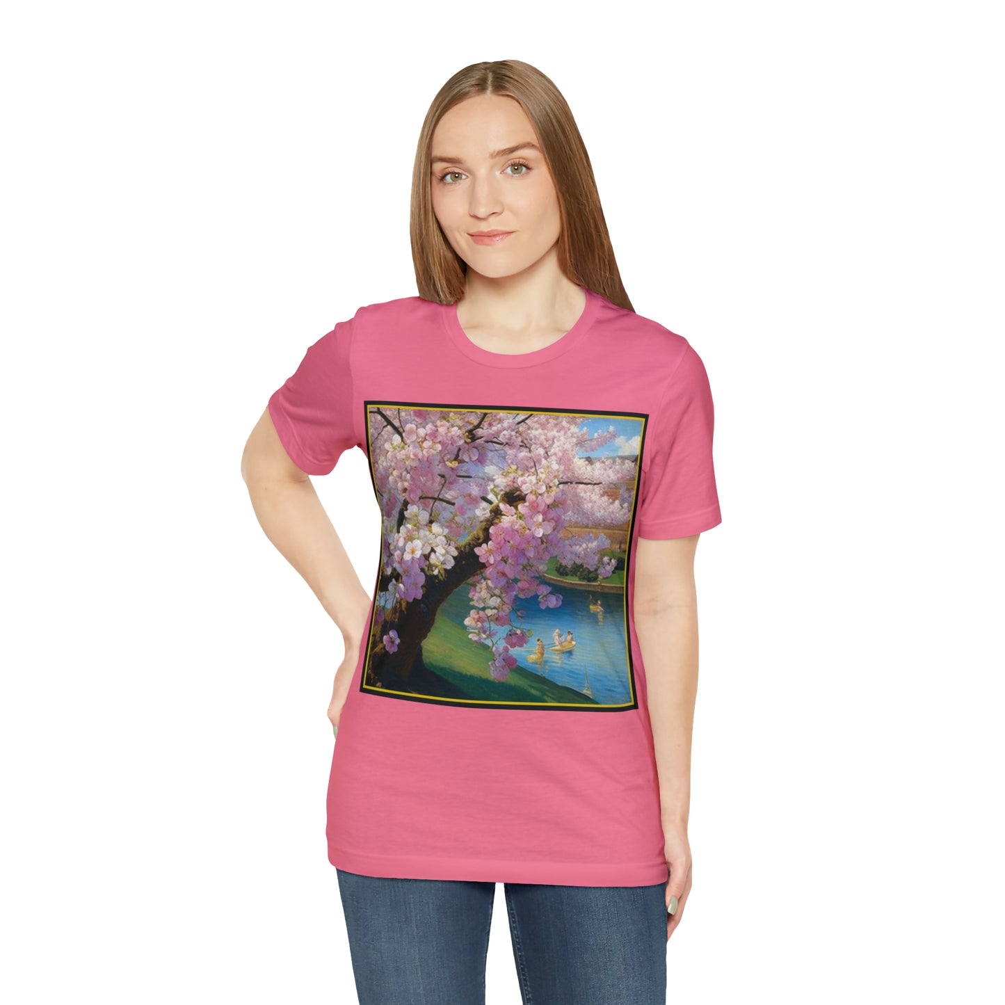 Cherry Blossoms -- Unisex Jersey Short Sleeve Tee