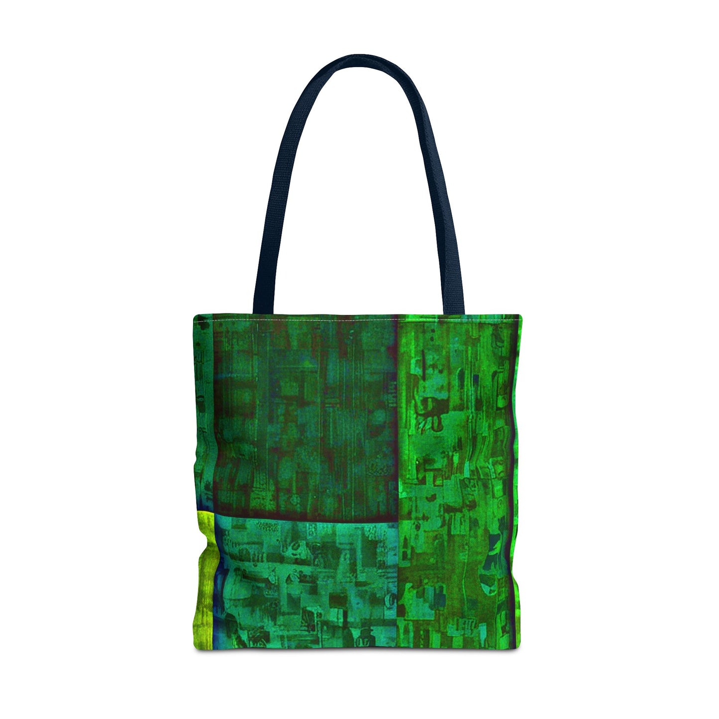 My Block - Eco-Friendly Green Abstract Tote Bag - Stylish Reusable Shopping Bag