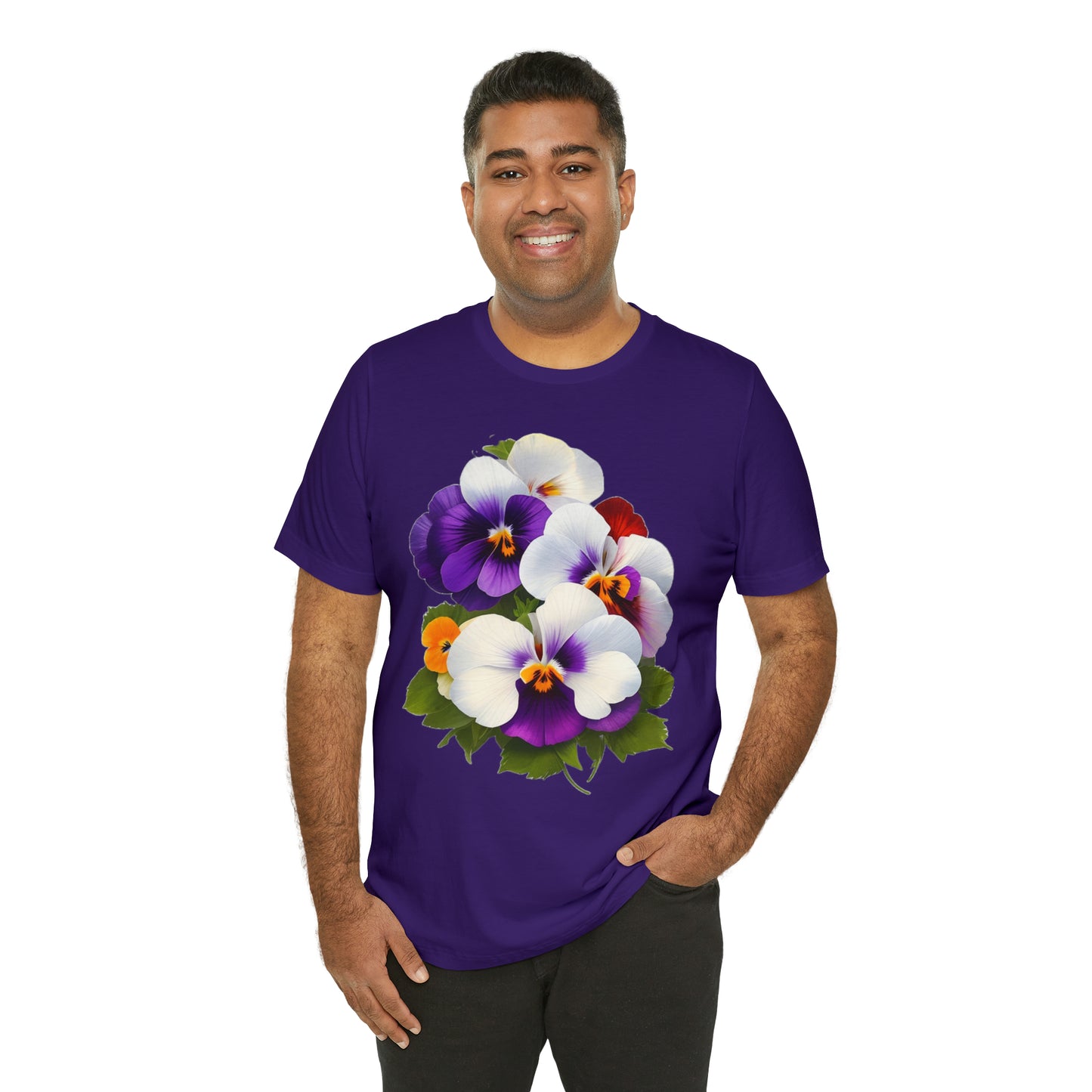 Pansies -- Unisex Jersey Short Sleeve Tee