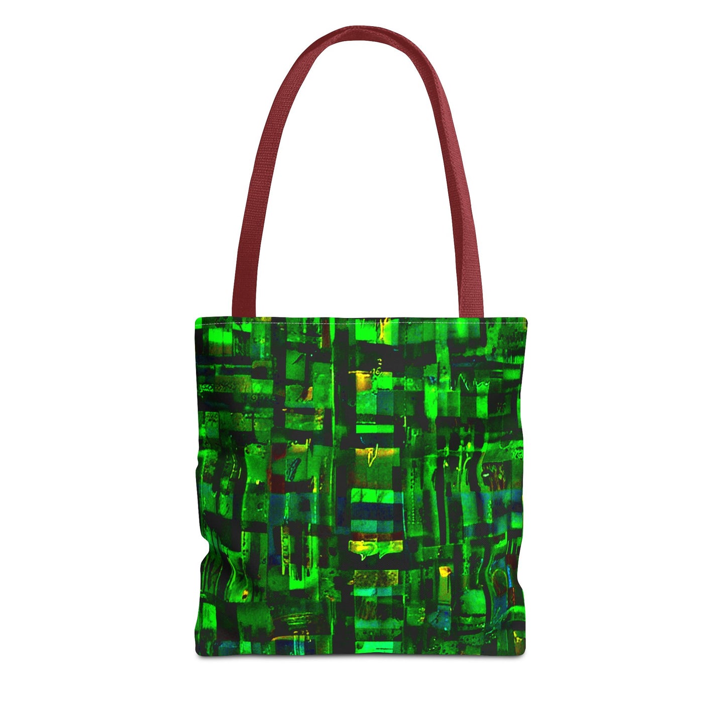 Mother Board - Vibrant Green Abstract Tote Bag - Stylish Eco-Friendly Carryall