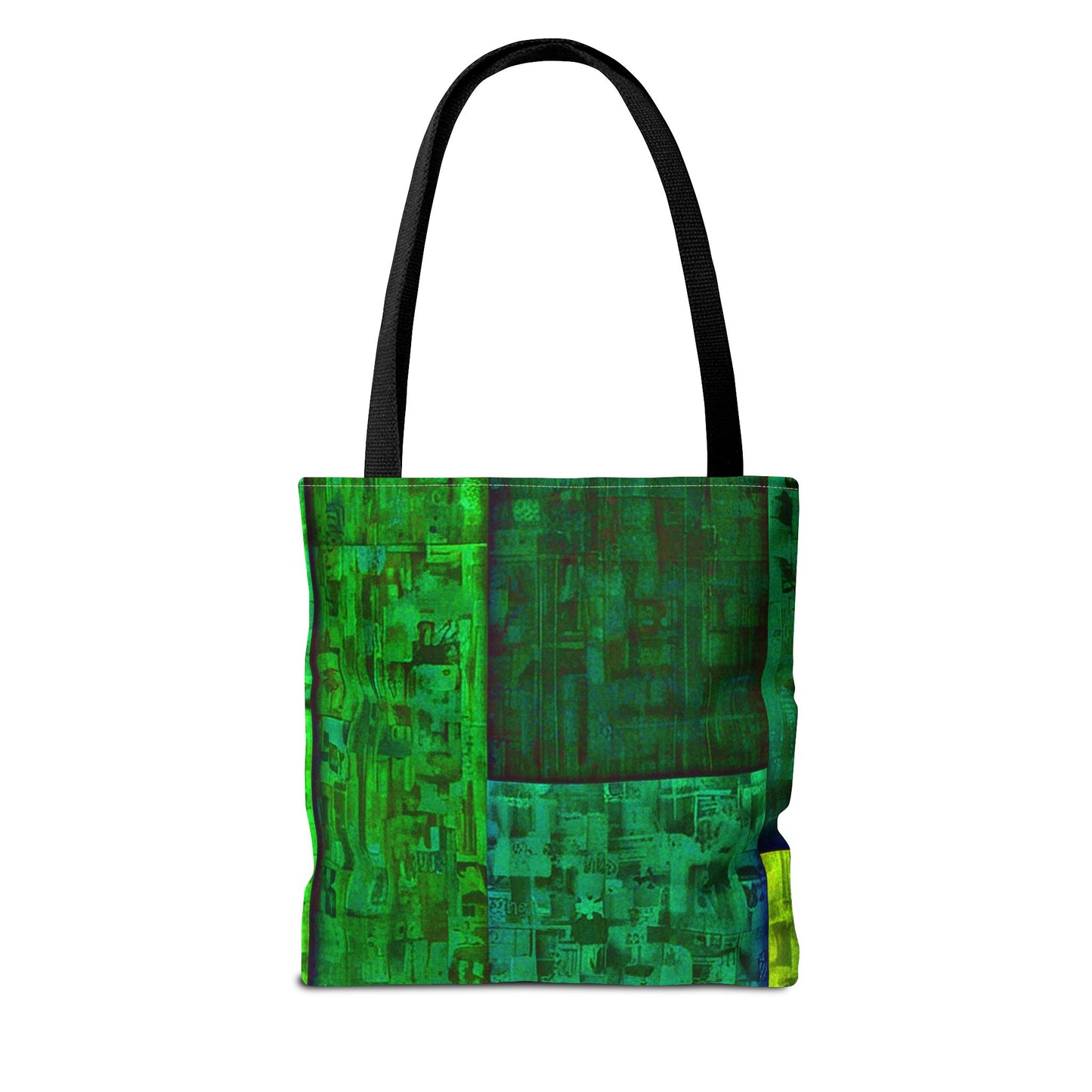 My Block - Eco-Friendly Green Abstract Tote Bag - Stylish Reusable Shopping Bag