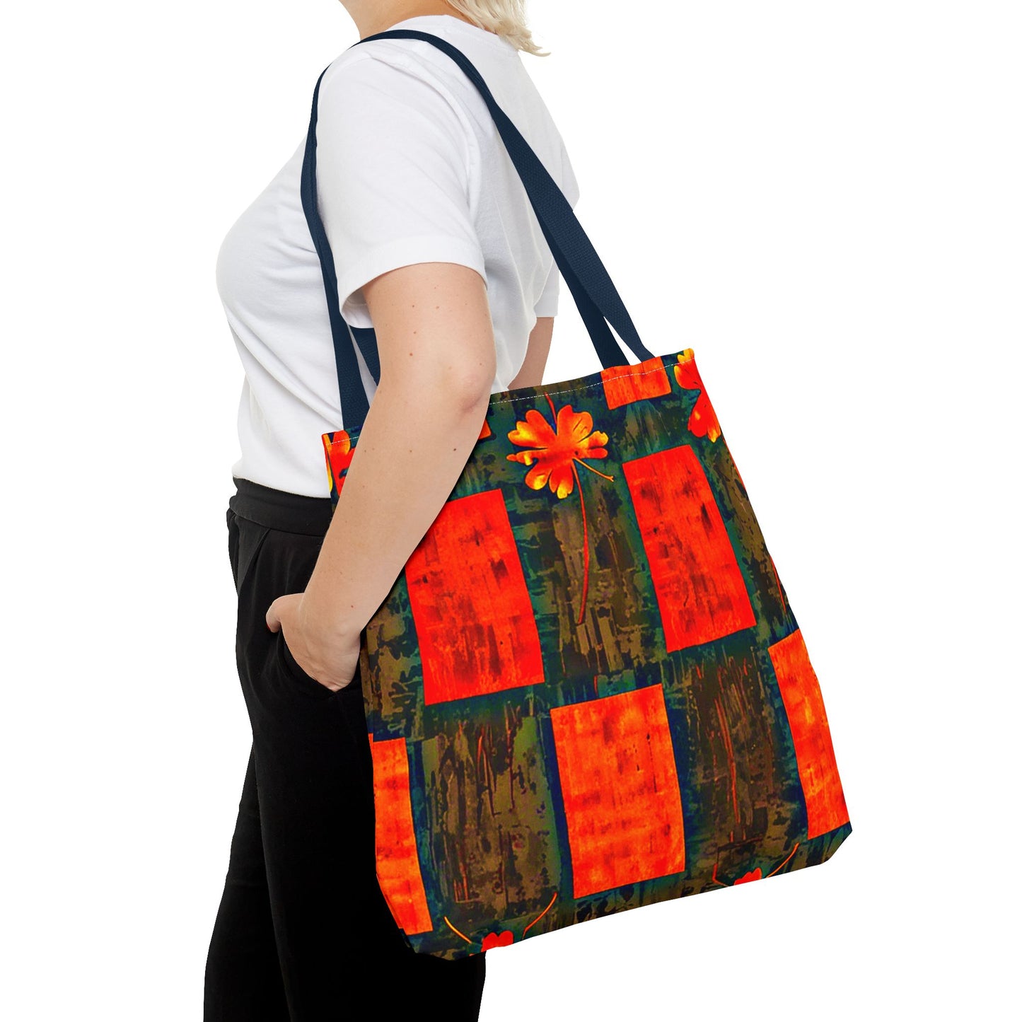 City Flower - Vibrant Floral Tote Bag - Colorful Art for Everyday Use