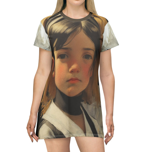Railroad Girl -- T-Shirt Dress (AOP)