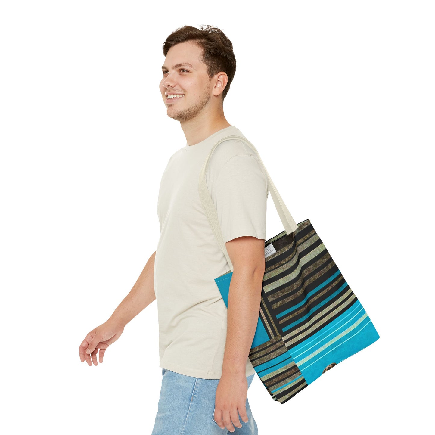 Madison Ave - Stylish Striped Tote Bag - Perfect for Work, Casual Outings & Everyday Use