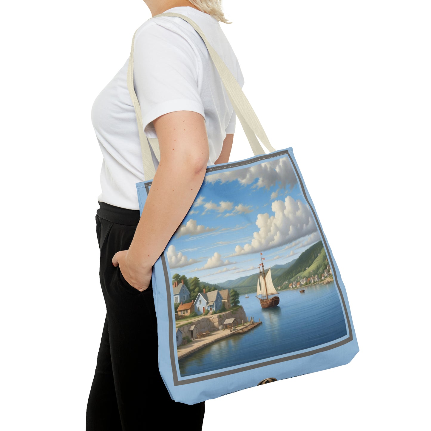 Coastal Village Tote Bag (AOP)