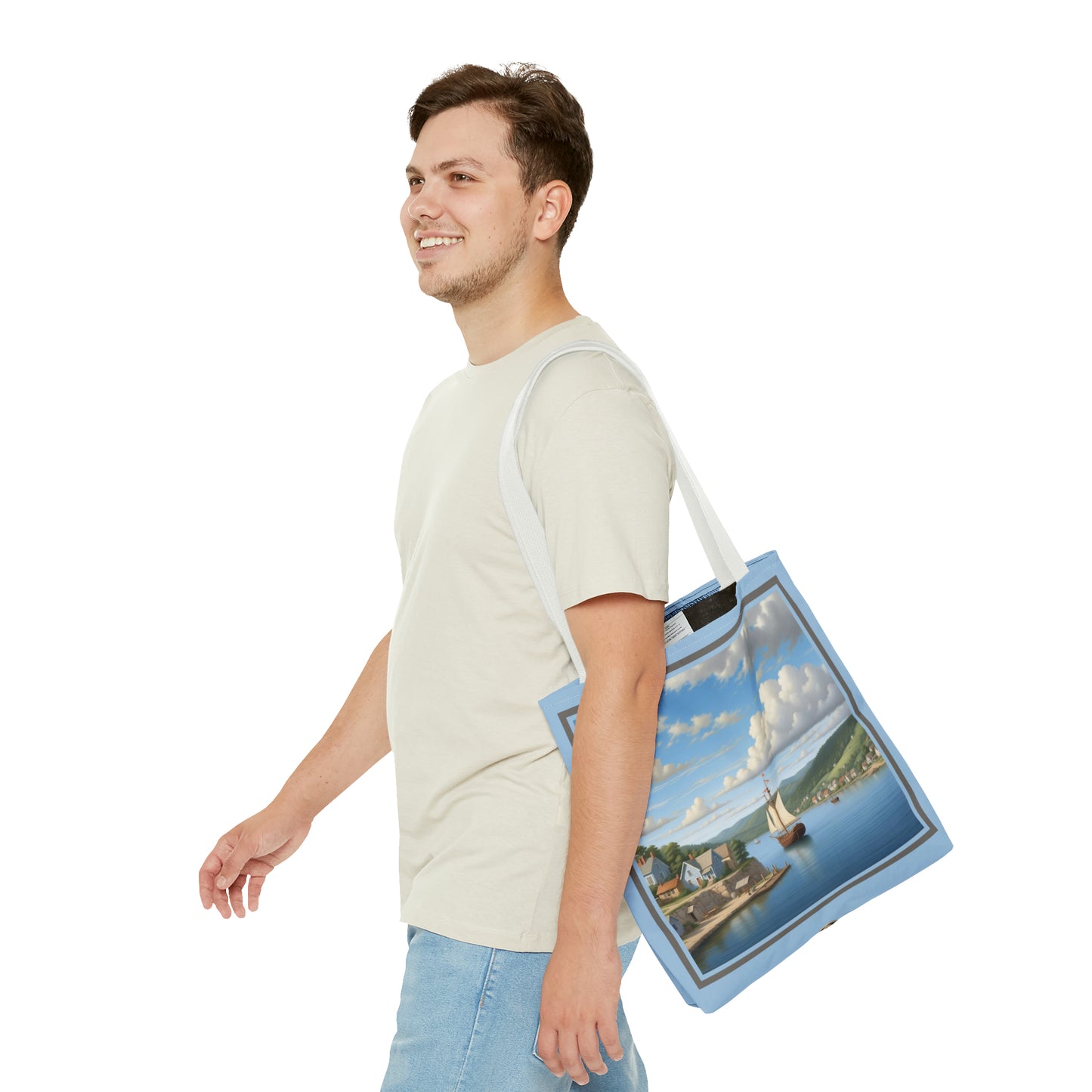 Coastal Village Tote Bag (AOP)