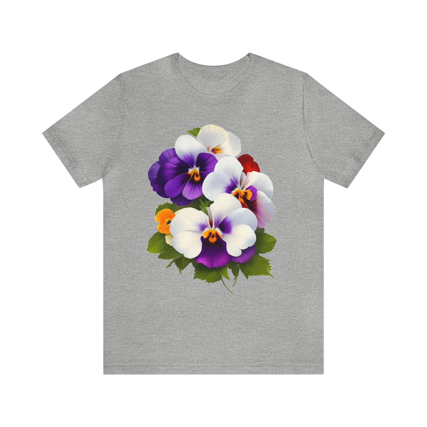 Pansies -- Unisex Jersey Short Sleeve Tee