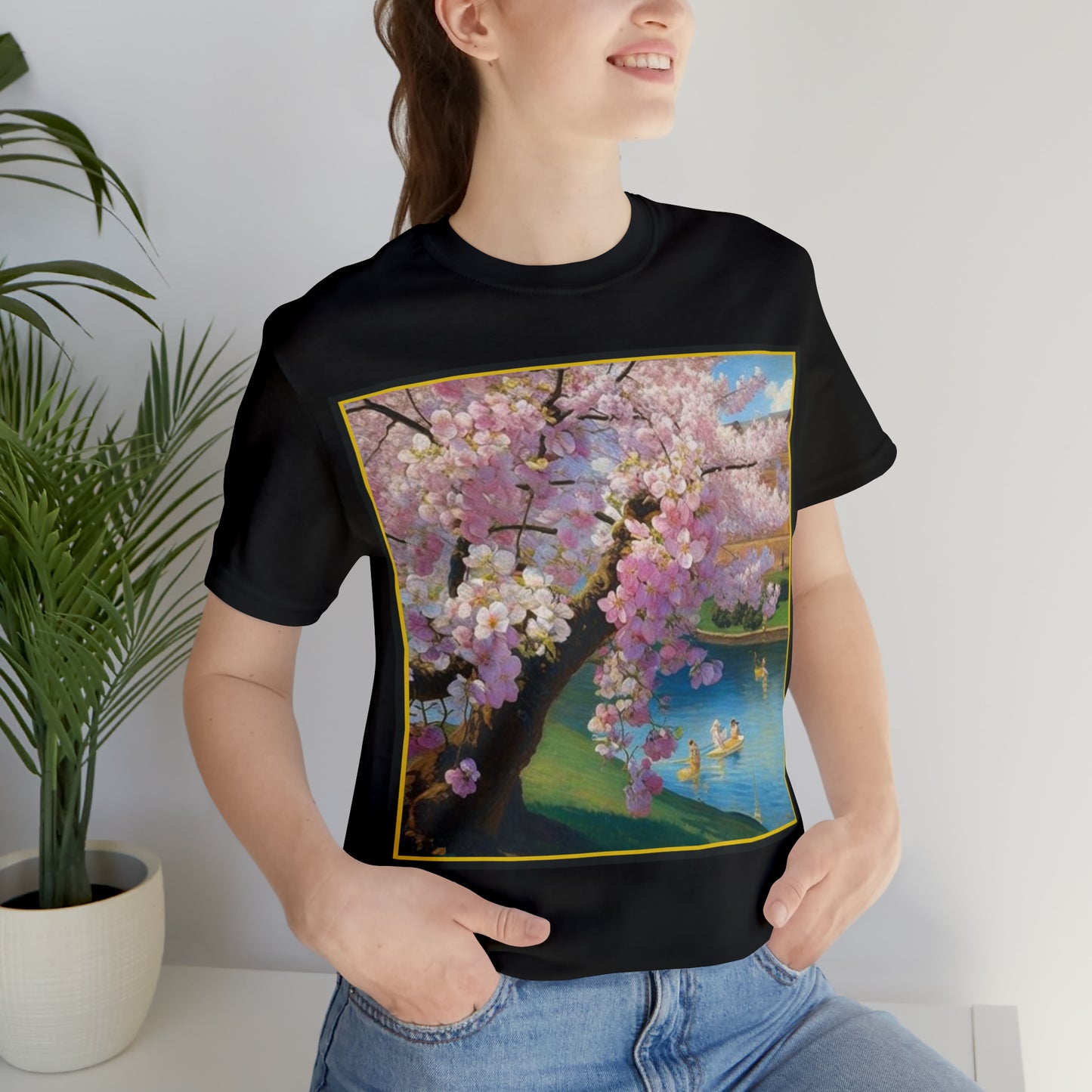 Cherry Blossoms -- Unisex Jersey Short Sleeve Tee