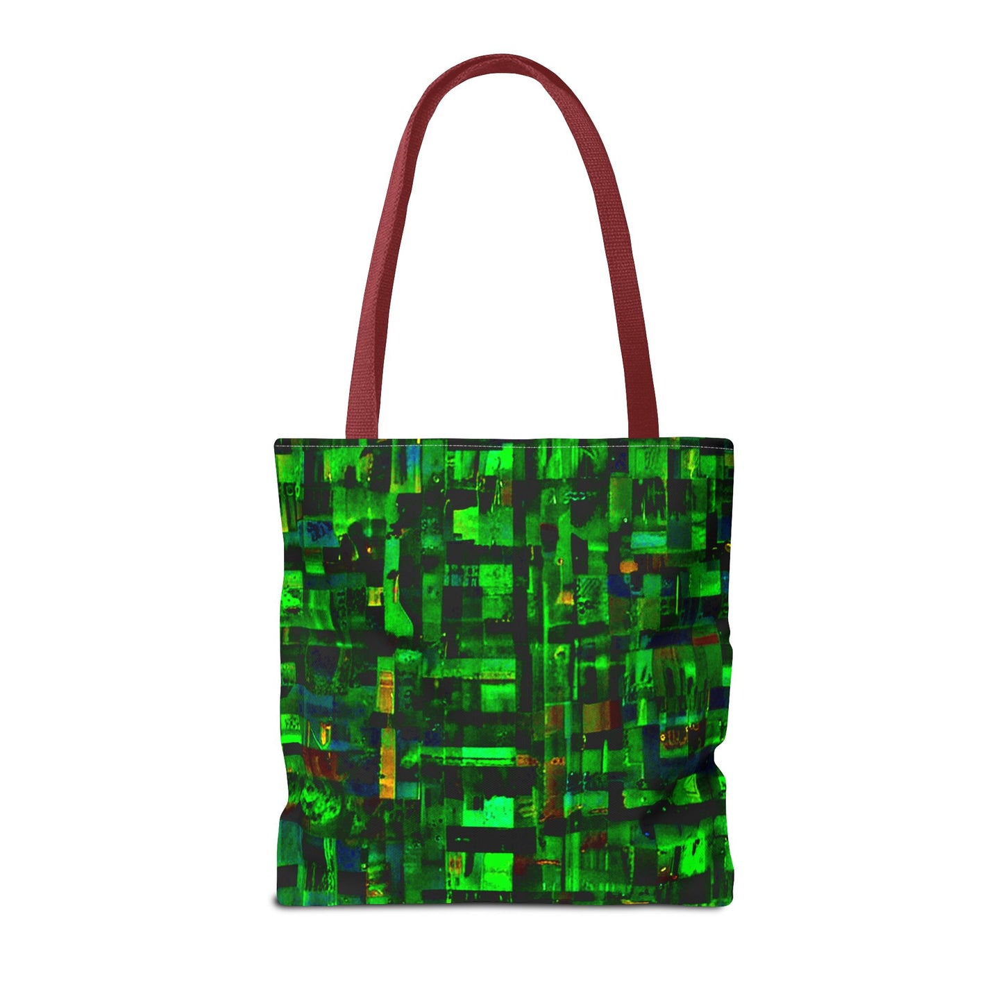 Mother Board - Vibrant Green Abstract Tote Bag - Stylish Eco-Friendly Carryall