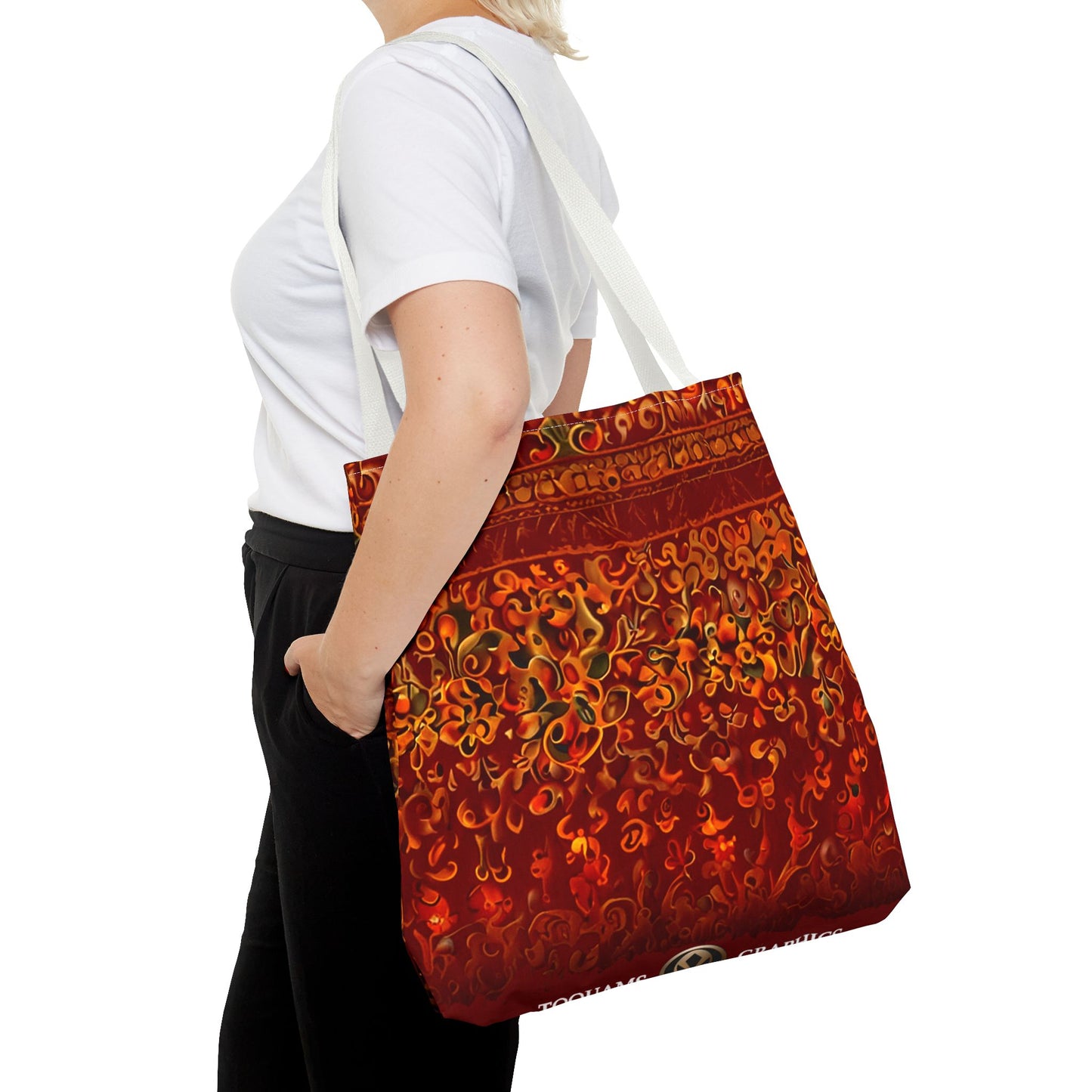 Corlu - Bohemian Floral Tote Bag - Vibrant and Stylish Carryall for Everyday Adventures