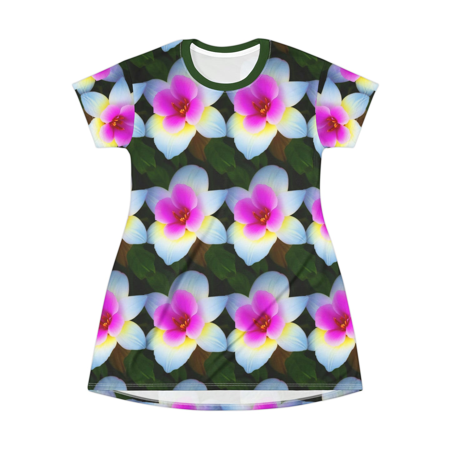 Fresh Blooms -- T-Shirt Dress (AOP)