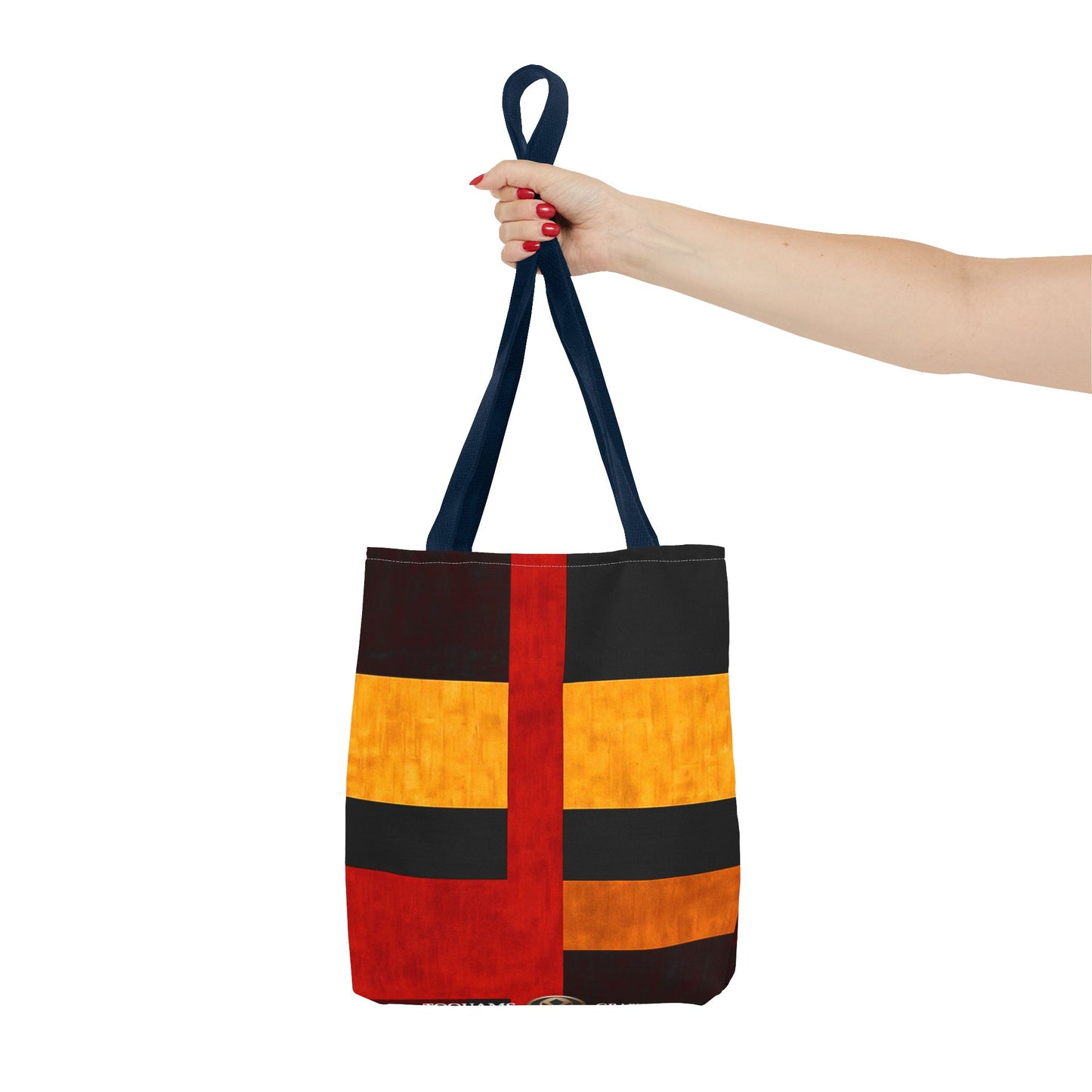 42nd Street - Vibrant Geometric Tote Bag | Stylish Reusable Shopping Bag | Perfect for Everyday Use and Gifts