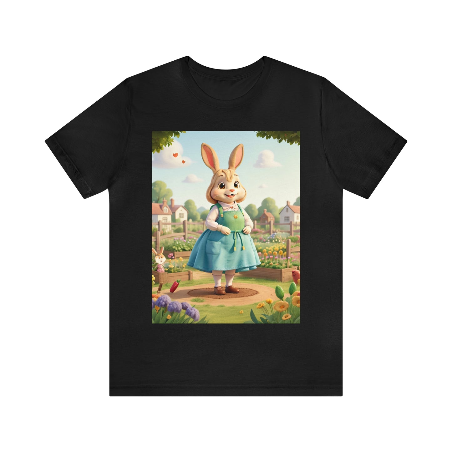 Rabbit Gardener -- Unisex Jersey Short Sleeve Tee