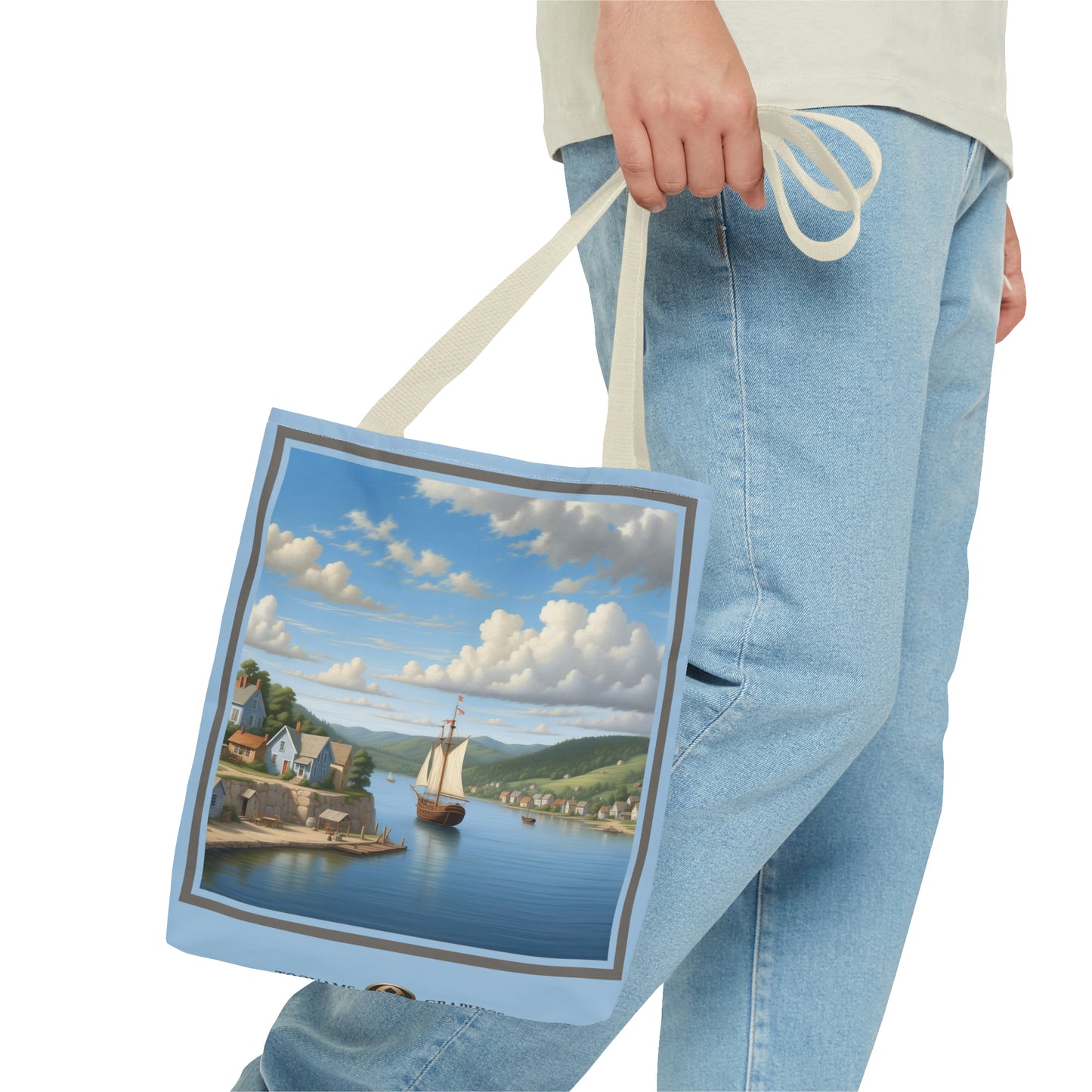 Coastal Village Tote Bag (AOP)