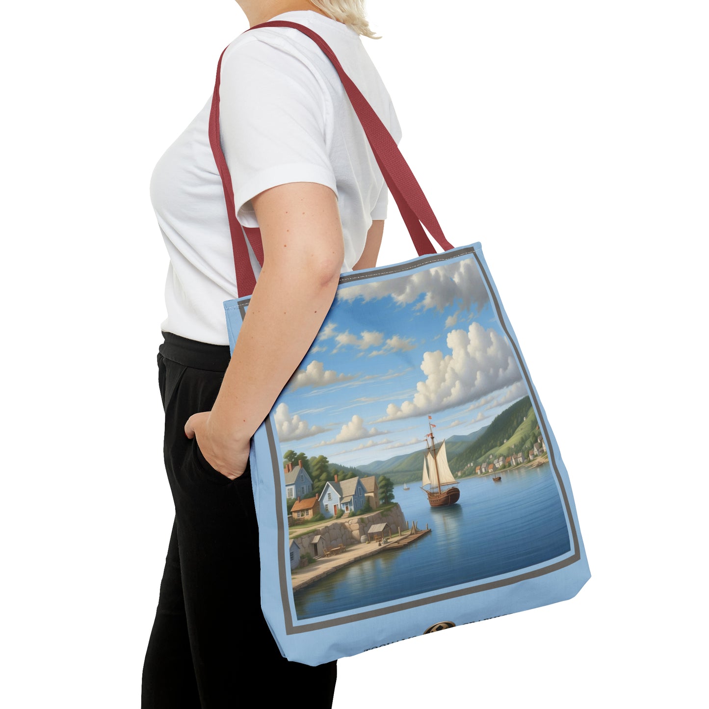 Coastal Village Tote Bag (AOP)