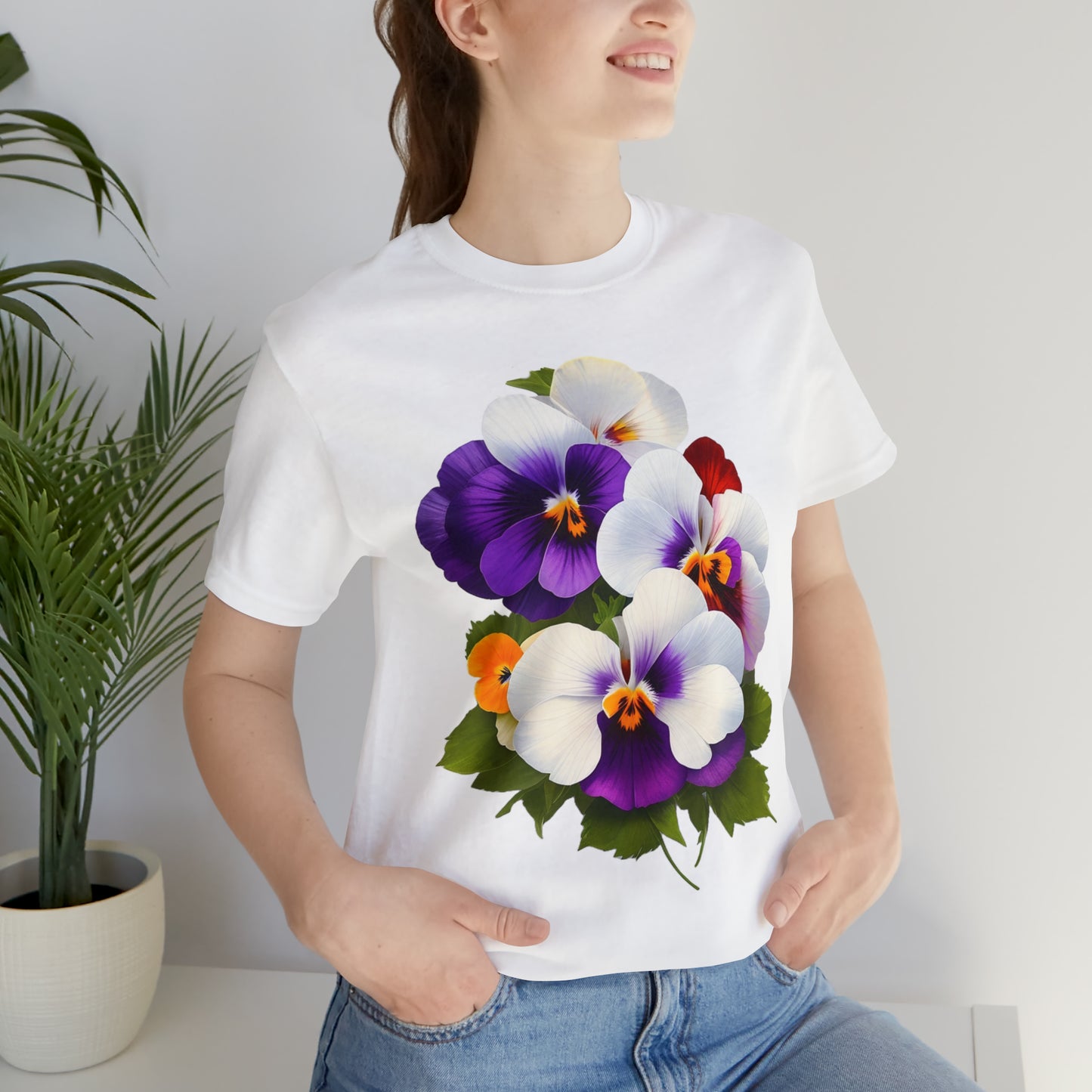 Pansies -- Unisex Jersey Short Sleeve Tee